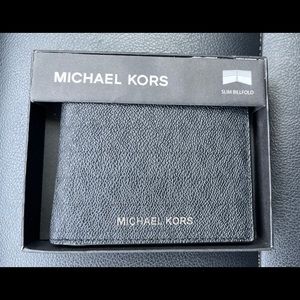 Michael Kors Slim Billfold Jet Set Black NWT